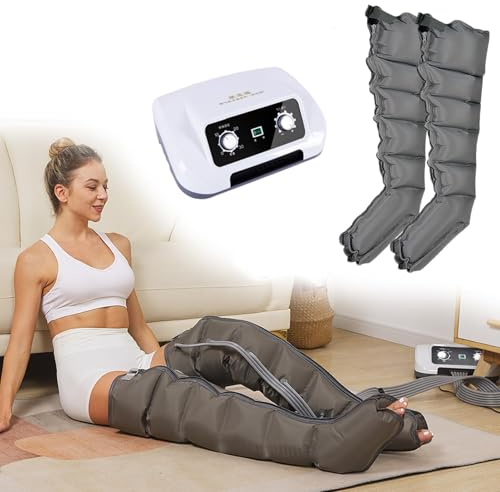 Botte PressothéRapie Lymphatique,PressothéRapie Jambes,Drainage Lymphatique Jambes,6 Chambre PressothéRapie Jambess Lipoedeme Appareil Masseur à Compression D'Air