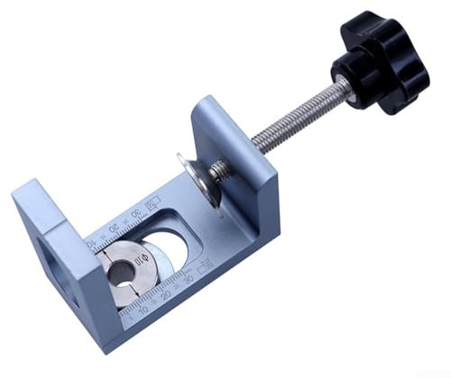 Guida precisa a tassello per perforare rimbalzi da 8 mm, 10 mm, 12 mm, con corpo in lega di alluminio, dado in ottone e manicotto in acciaio inossidabile (1 set)