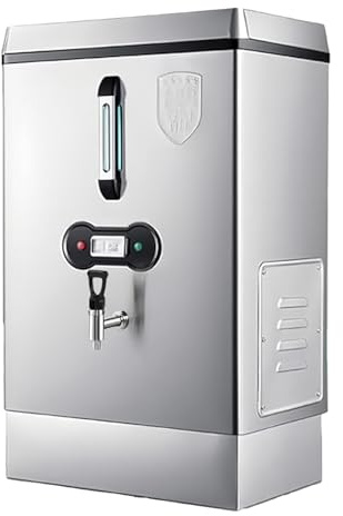 Bollitore d'acqua commerciale da 40 litri, erogatore di acqua calda istantanea in acciaio inox 304 con rubinetto e indicatore di livello dell'acqua, temperatura regolabile da 30 a 100 °C