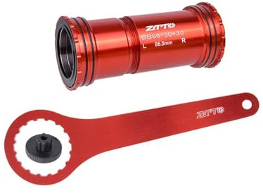 YUTZRIQP Universal Threaded Press-fit Bottom Bracket BSA 86/90/92mm 4-Ball Bearing Bottom Bracket for Mountain Bikes Road Bikes(Threaded Press-fit R+W)