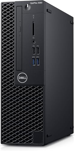 Dell Optiplex 3060 SFF - Ordenador de sobremesa (Intel Core i3-8100, 8 GB de RAM, 256 GB SSD, WiFi, Bluetooth, teclado QWERTY de EE.UU., Windows 11 Pro (reacondicionado)