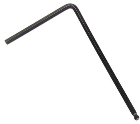 Ciieeo Gitarrenhals Stabschlüssel 4mm aus Hochhartem Metall Schwarz Rostfrei Gitarrenreparatur Werkzeug für Hals und Stegmutter Einstellung