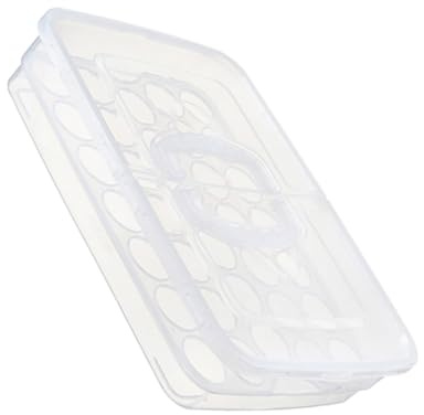 Boîte de Conservation des Œufs 34 Cases en Plastique Blanc | Portable, Usage Polyvalent, Support de Rangement pour Aliments, Conteneur de Stockage Résistant à L’usure