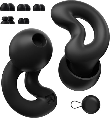 Bouchons d’oreilles doux en silicone à réduction sonore de 40 dB pour dormeurs latéraux, adaptés au sommeil, aux voyages et à la concentration | 5 tailles disponibles du format