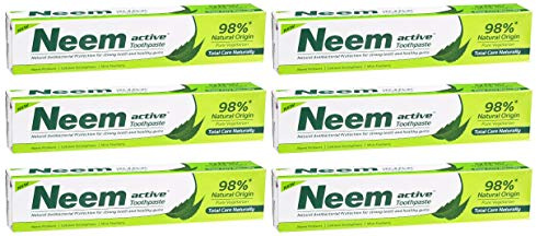 6 x Neem Active Zahnpasta, 100 g.
