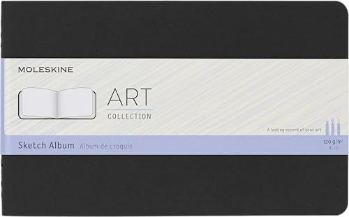 Moleskine Art Plus Album da Disegno, Grande, Copertina Morbida, Nero