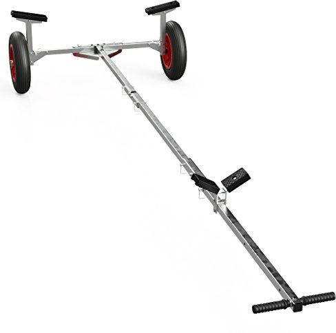 SUPROD Faltbarer Bootswagen Slipwagen Handtrailer Schlauchbootwagen Bootstrailer TR350, PU, Ø 350 mm