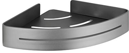 WENKO Eckablage Montella, Ablage zum Schrauben, rostfrei Rinconera Montella antracita Multicolor 5 x 22 x 30 cm