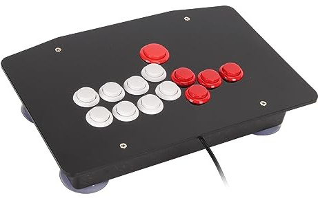 Yunseity Fight Stick, Style Joystick Fight Stick, avec Port USB 2.0, Compatible avec PC, Steam, Android,