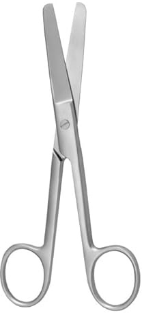 Klädsax 14 cm, första hjälpen, veterinärer, husdjursskötsel, sjuksköterskor, hemmakontor användning (trubbig trubbig rak)