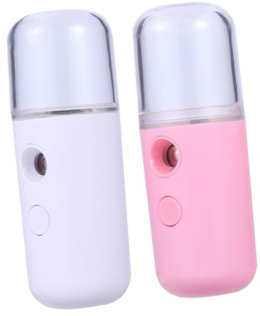 minkissy 2st Gesichts Mister Tragbar Gesichtsdampfer Gesichts- Handluftbefeuchter Aromatherapie-diffusor Hautbefeuchter Handbefeuchter Cool Aroma Luftbefeuchter Kosmetik Luftverteiler