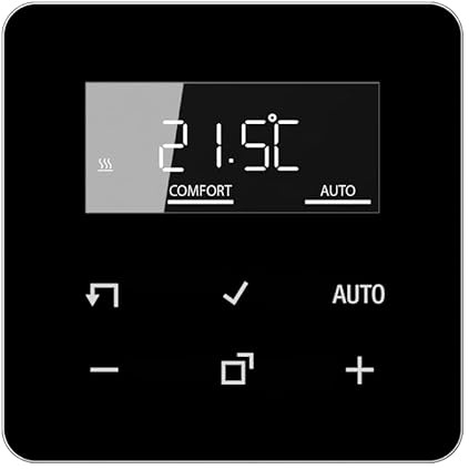 Jung BTCD1791SW JUNG Home Raumthermostat-Display Glas Schwarz