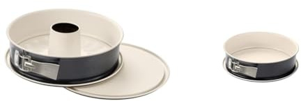 Dr. Oetker Springform mit Flach- und Rohrboden Ø 28 cm BACK-TREND & Springform Ø 26 cm BACK-TREND, Kuchenform mit Flachboden
