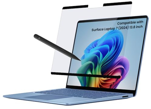BELLEMOND Protector de pantalla magnético de papel Kent para Surface Laptop de 13.8 pulgadas (portátil 7) | Película mate extraíble y reutilizable | Reduce el desgaste de la punta del bolígrafo | 1