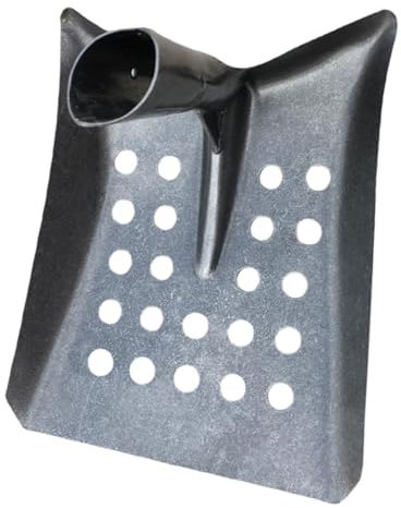 TOGEVAL Pelle De Nettoyage Métallique Plate Multi-usages pour Élevage De Volailles Nettoyage Agricole Grosse Ouverture Pratique De Porcherie