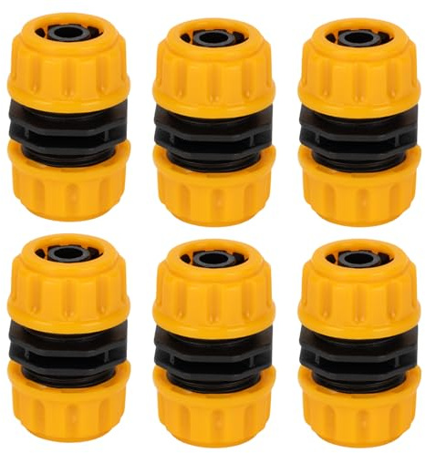 6pcs Hose Pipe Connectors,Repair Garden Extension Joiner Kit Fittings,Expandable Fitting Joints Quick Water Extend Adapter Male Accessories,for Hosepipe Line Pipes Parts Tap Connector