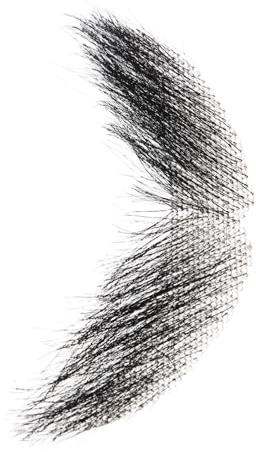 Ipetboom Bigote Falso Realista de Cabello para Hombres Adhesivo para Cosplay Halloween Maquillaje Teatral Fácil de Aplicar y Quitar Cómodo de Llevar