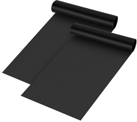 Hejo 2 Piezas Protector Horno Interior, 40 cm x 60 cm Alfombrillas Silicona para Horno, Protector de Horno Antiadherente, Alfombrilla Protectora Reutilizable para Parrillas de Gas y Microondas