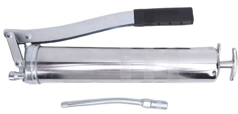 FAUOSWUK Pompa per Grasso Manuale Ergonomica con capacità di 400 per Macchine di Ingegneria Agricola, Design Robusto in Gomma