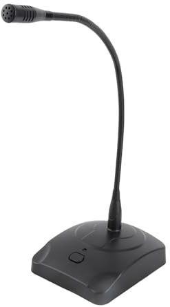 Dioche Computer Microphone Microphone K-12 Professional Computer Conference with Adjustable Neck Design, Universal for PC/Laptops, 5-meter Cable, for Online Voice Chat, Video