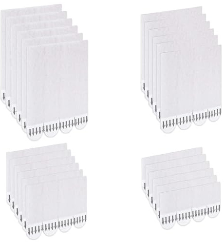Luxorium 48 pares de cuelga cuadros sin agujeros, colgador de cuadros removible, fijación mural sin clavos ni tornillos para marcos y decoraciones de pared.