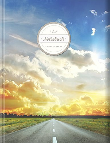 BULLET JOURNAL (©Star, A4, 156 Seiten, Softcover) || Mit Register || XXL Punktraster Notizbuch, Tagebuch, Gepunktete Seiten, Dot Grid Notebook, „Autobahn“