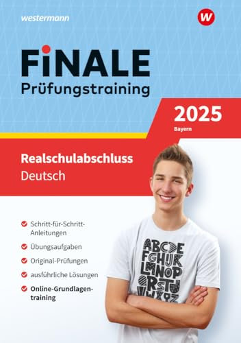 FiNALE - Prüfungstraining Realschulabschluss Bayern: Deutsch 2025 Arbeitsbuch mit Lösungsheft