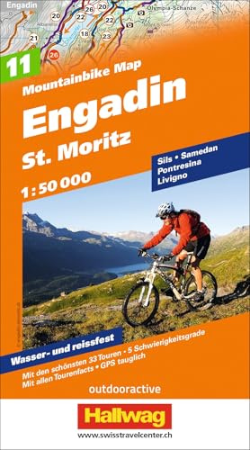 Engadin / St. Moritz MTB map (11): Mit St. Moritz. Wetterfest, detailliert und mit den besten Trails