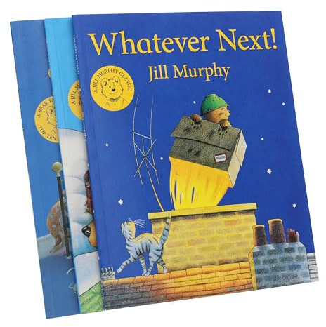 A Bear Family Book Series by Jill Murphy 3 Books Collection Set (Peace at Last, Whatever Next!, Just One of Those Days)