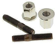 Auspuff Stehbolzen Set inkl. Muttern - M6 x M6