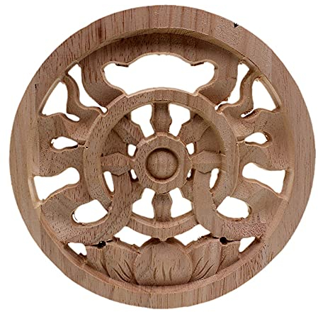 Runde unlackierte Holzstücke Modellbau Holz Handwerk Vintage Home Decor Dekoration Zubehör Figur 18 cm