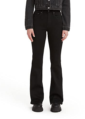 Levi's Women's 726 High Rise Flare Jeans, (New) Soft Black, 26 Regular