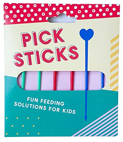 Pick Sticks - Fun Food Skewers for Kids (Green, Red & Blue)