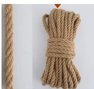 Natürliche Jute zum Stricken, Vintage-Jutegarn für Handarbeiten, Seil, Basteln, Gartenarbeit, Hängematte, Wohnkultur, 1–14 mm–14 mm, 1 Meter