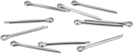 Agatige 10 Stück Splinte Set, Edelstahl Splinte Sortiment, Fahrrad-Scheibenbremsbeläge Sicherungsstifte Edelstahl-Scheibenbremsbeläge Stift für Scheibenbremse, um EIN Verrutschen zu Verhindern