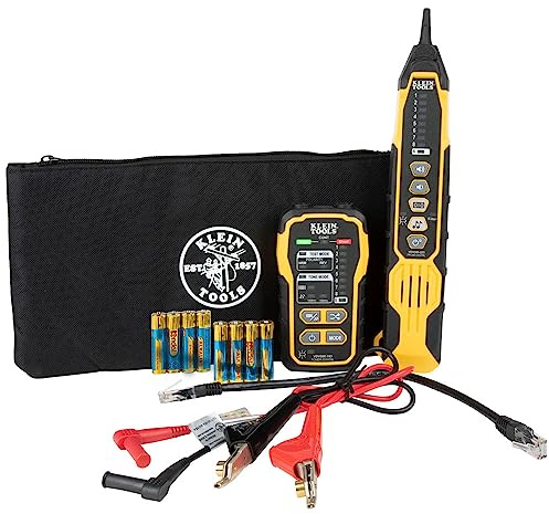 Klein Tools VDV500-920 Wire Tracer Tone Generator and Probe Set with RJ45 Port, Tone Tracing Probe, 60Hz Filter, Digital and Analog Signaling