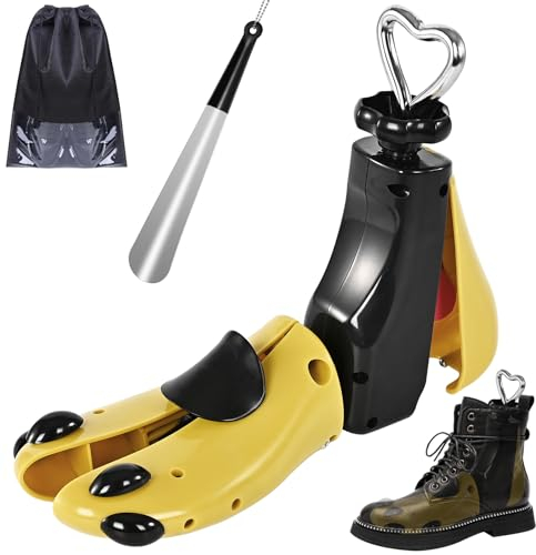 JJDPARTS Schuhspanner für Damen und Herren, verstellbare Unisex-Stiefelbreite Füße (L For EU 43-47 (Gelb, 1pcs))