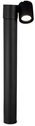 Stehlampe außen Aluminium verstellbarer Schirm H: 55 cm IP54 Schwarz GU10 Modern Wegeleuchte Garten Outdoor Lampe Wegbeleuchtung