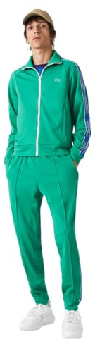 Lacoste Men's Héritage Contrast Bands Trackpants, Greenfinch, 3X-Large