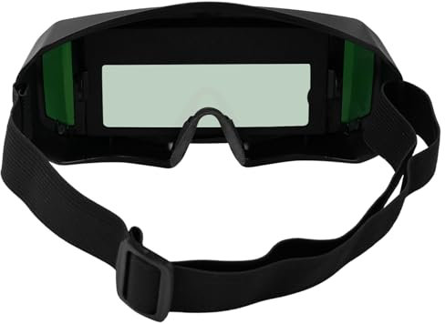 Risegun Schweißbrille mit automatischer Verdunkelung, solarbetriebene Schweißbrille, Sicherheitsschutz, automatische Verdunkelung, Schweißerbrille, LCD-Augenschutz für Argon-Lichtbogenschweißen
