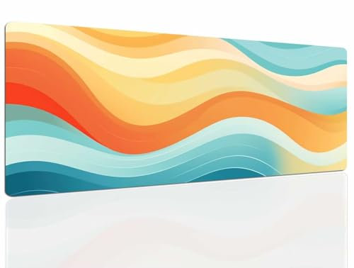 Tapis de Souris Modern, Tapis Souris XXL, 1200x600x4mm Tapis de Bureau Gaming AntidéRapant, Tapis Bureau étanche, sous-Main pour Clavier et Souris, Mouse Pad Mat, pour Gamer, Ordinateur, Pc 723