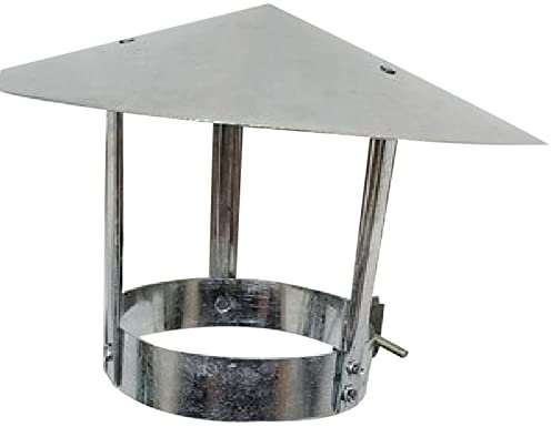 Copertura protettiva per tetto in lamiera stagnata zincata per tubi di ventilazione 220 mm