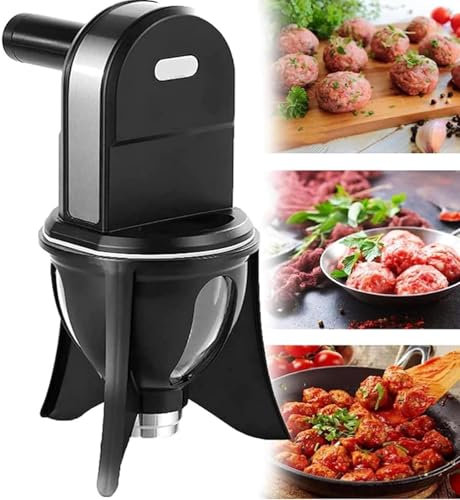 Electric Sweet Ball Maker, Small Automatic Luqaimat Machine, Meatball Maker Machine, Rice-Meat Dumpling & Fish Ball Making Forming Machine for DIY Lover
