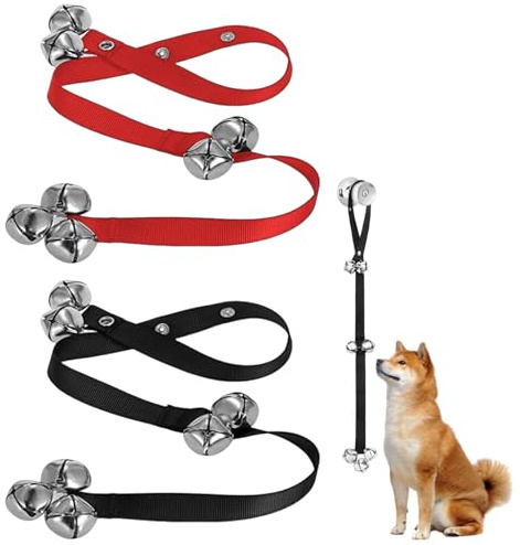 UDNFHL 2 Pezzi di Campane di Addestramento per Animali Domestici, Campanelli per Animali Domestici, Forniture per Animali Domestici, Giocattoli per Cani, Strumenti di Addestramento per Cani.