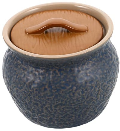 COLLBATH Marmite Céramique Avec Couvercle Bol à Soupe Vapeur Cocotte Chinoise Mini Marmite à Ragoût Ustensiles De Cuisine Pour Maison