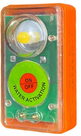 Limes Strobe LED - Luce del Giubbotto Di Salvataggio Attivata Ad Acqua, Illuminazione Di Sicurezza | Lampada Stroboscopica Impermeabile per Mare, Attrezzature Di Navigazione, Accessorio Di Emergenza