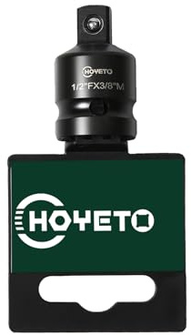 Impact Socket Adapter, 1/2 Drive Female 3/8 Male Drive Socket Reducer Wrench Adapter, Cr-Mo Steel,Socket Adapter Set for Impact Driver Conversions