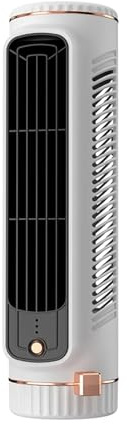 Ventilador Sin Aspas Ventilador Enfriador USB For Dormitorio, Enfriador De Aire De Escritorio Sin Aspas, 3,7 V, 1200mAh, Silencioso, Motor Turbo Sin Escobillas Ajustable De 3 Velocidades For El Hogar