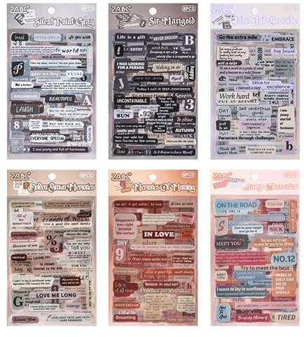 800 Pezzi Scrapbooking Kit 36 Pagine Frasi Adesivi Stickers Per Scrapbooking Fai Da Te Materiale Scrapbook Carta Di Sfondo Carta Decorativa