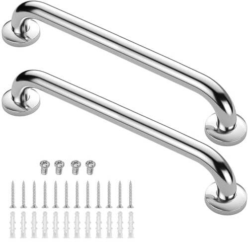 Metall-Duschgriffe, 61 Cm, Rutschfester Haltegriff mit Montagezubehör, Wasserdicht, Rostfrei, für Badezimmer